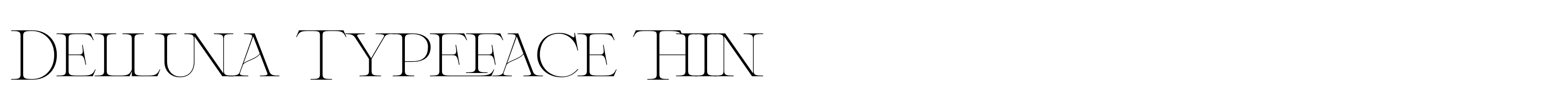 Delluna Typeface Thin